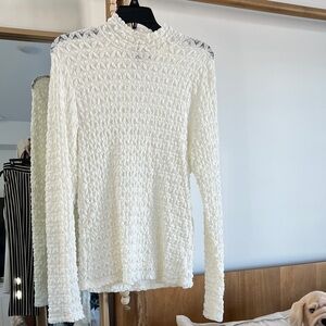 Sanctuary Ivory Textured Blouse